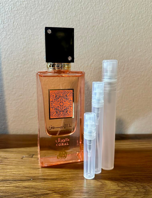 Lattafa Ana Abiyedh Coral Eau de Parfum Sample/Decant